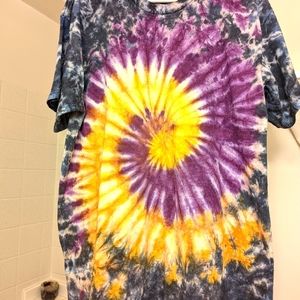 Handmade tie dye swirl